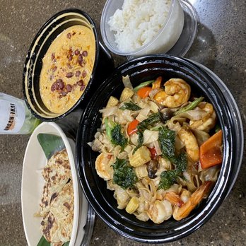 Urban Thai Kitchen - Above- Massam Curry (Chicken) Below- Pad Kee Mao (Shrimp) - Thai Near Me - Katy, Texas Urban Thai Kitchen - Above- Massam Curry (Chicken) Below- Pad Kee Mao (Shrimp) - Thai Near Me - Katy, Texas