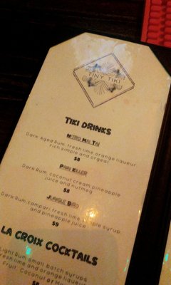 Menu photo 3 The Tiny Tiki Spokane, WA