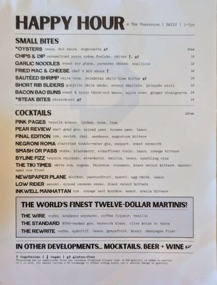 Menu photo 8 The Pressroom San Jose, CA Menu photo 8 The Pressroom San Jose, CA
