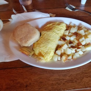 Camp 18 Restaurant - My sausage and cheese omelet. There was nothing left on my plate. - American Near Me - Seaside, Oregon Camp 18 Restaurant - My sausage and cheese omelet. There was nothing left on my plate. - American Near Me - Seaside, Oregon