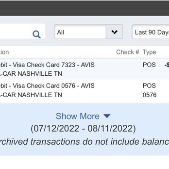 Avis - Avis taking 11K from my account (unknowingly and unauthorized). - Car Rental Near Me - Nashville, Tennessee Avis - Avis taking 11K from my account (unknowingly and unauthorized). - Car Rental Near Me - Nashville, Tennessee