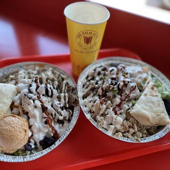 The Halal Guys - Combo chicken and beef platter - Halal Near Me - Denver, Colorado