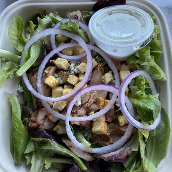Sam's Bar-B-Que - Smoked Chicken Salad with spring mix instead of iceberg. - Barbeque Near Me - San Jose, California