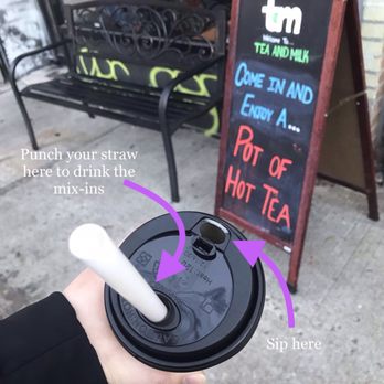 Tea and Milk - In case you didn't know, there is a way to get the mix-ins to your hot beverage (see above) - Bubble Tea Near Me - Astoria, New York Tea and Milk - In case you didn't know, there is a way to get the mix-ins to your hot beverage (see above) - Bubble Tea Near Me - Astoria, New York