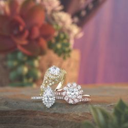 Sofia Jewelry - Halo Style Rings
