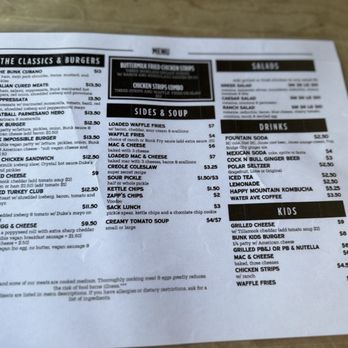 Bunk Bar Water - Food menu - Bars Near Me - Portland, Oregon Bunk Bar Water - Food menu - Bars Near Me - Portland, Oregon