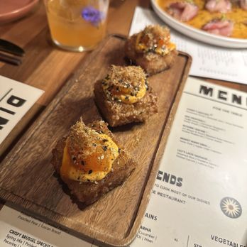 The Ends Restaurant - Crispy Egg Yolk Nigiri - New American Near Me - Scottsdale, Arizona The Ends Restaurant - Crispy Egg Yolk Nigiri - New American Near Me - Scottsdale, Arizona