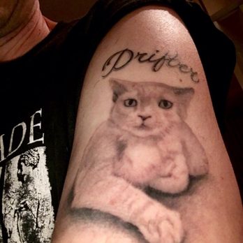 Da Vinci Tattoo - Mike did this awesome tattoo. I wanted this to commemorate my late cat. - Tattoo Near Me - Wantagh, New York