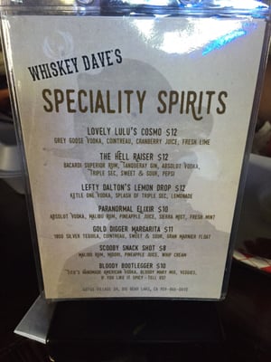 Menu photo 6 Whiskey Dave's Big Bear Lake, CA Menu photo 6 Whiskey Dave's Big Bear Lake, CA