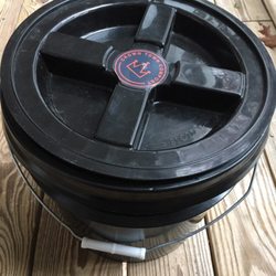 Crown Town Compost - This is the bucket you can fill with food waste. They pick it up on a weekly basis.