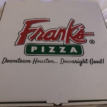 Frank's Pizza - Late night Pizza in bed :) - Pizza Near Me - Houston, Texas