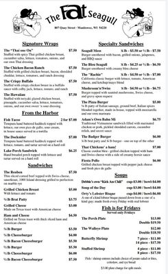 Menu photo 8 The Fat Seagull Manitowoc, WI
