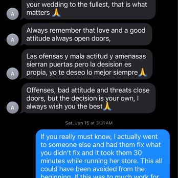 Goddess Glam Boutique - Rude text from her seamstress one week before my wedding - Bridal Near Me - WINDSOR, California Goddess Glam Boutique - Rude text from her seamstress one week before my wedding - Bridal Near Me - WINDSOR, California
