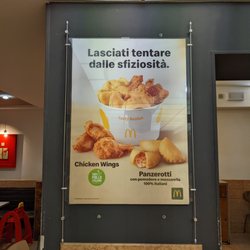 McDonald's - Advertisement on the wall at the McDonald's in Verona, Italy