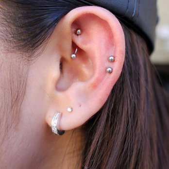 Wasteland Tattoos - Rook And Double Helix Piercings By Rachel - Tattoo Near Me Wasteland Tattoos - Rook And Double Helix Piercings By Rachel - Tattoo Near Me