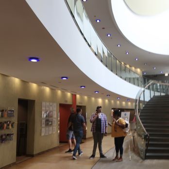 Goodman Theatre - A view in their relatively smallish atrium area. - Performing Arts Near Me - Chicago, Illinois