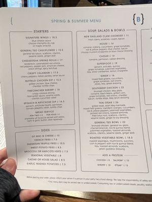 Menu photo 8 Burtons Grill & Bar Boca Raton, FL
