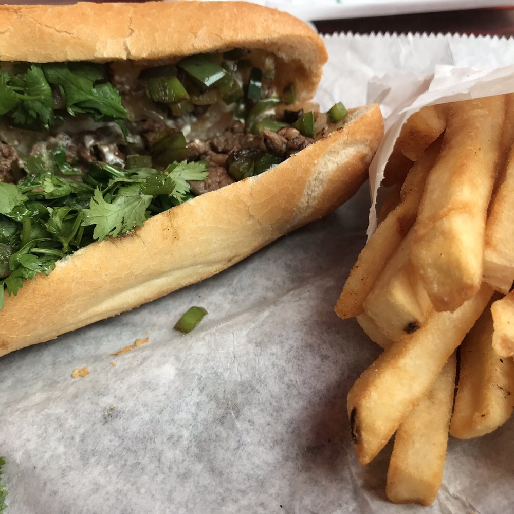 Stack Burger - Korean Beef Bulgogi add cilantro with a side of fries - Breakfast & Brunch Near Me - Houston, Texas