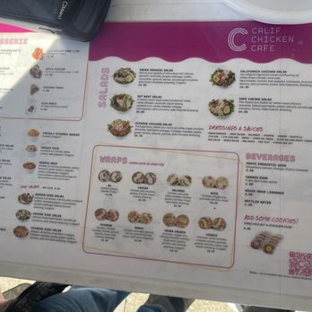 Calif Chicken Cafe - Menu - Cafes Near Me - El Segundo, California