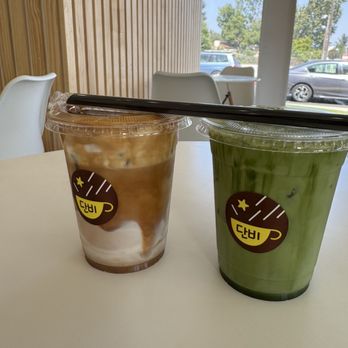Danbi Coffee - Einspanner and matcha latte - Coffee & Tea Near Me - Pasadena, California