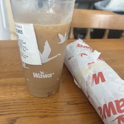 Wawa - Iced coffee and a cheesesteak