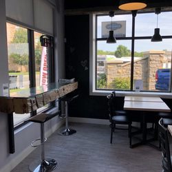 Crepes & Coffee - Additional seating area at the high tables