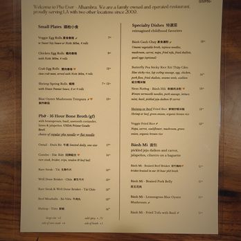 Pho Ever - Alhambra - Menu front - Vietnamese Near Me - Alhambra, California Pho Ever - Alhambra - Menu front - Vietnamese Near Me - Alhambra, California