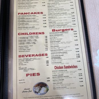 Ranch House Café - Menu with lunch items - American Near Me - Denver, Colorado