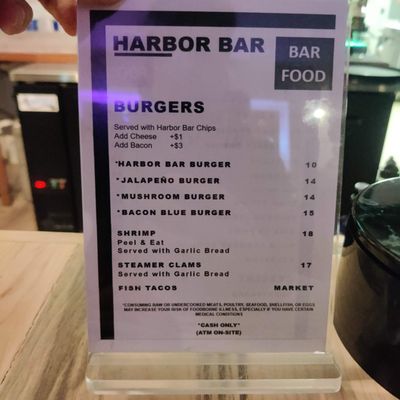 Menu photo 1 Harbor Bar Ocean Shores, WA