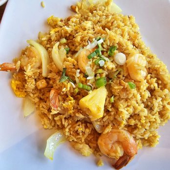 Thai 9 Cuisine - Pineapple and shrimp fried rice - Thai Near Me - Destin, Florida Thai 9 Cuisine - Pineapple and shrimp fried rice - Thai Near Me - Destin, Florida