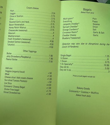 Menu photo 2 Hole In the Wall Bagels Rockland, ME Menu photo 2 Hole In the Wall Bagels Rockland, ME