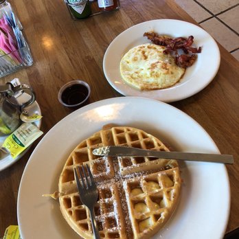Capitola Diner - Belgium waffle, two eggs and bacon for $10.99, you can't find that anywhere down days! - Diners Near Me - Capitola, California Capitola Diner - Belgium waffle, two eggs and bacon for $10.99, you can't find that anywhere down days! - Diners Near Me - Capitola, California
