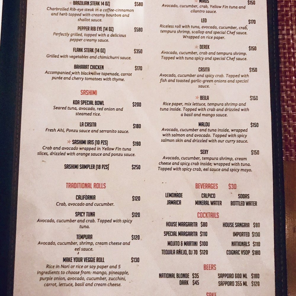 La Casita - Menu Jan 18 2019 - Sushi Bars Near Me - Los Barriles, BCS La Casita - Menu Jan 18 2019 - Sushi Bars Near Me - Los Barriles, BCS