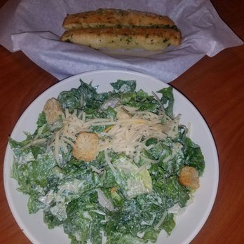 Stonefire Grill - Ceasar and breadsticks - good, but a lot of garlic - Barbeque Near Me - Chatsworth, California Stonefire Grill - Ceasar and breadsticks - good, but a lot of garlic - Barbeque Near Me - Chatsworth, California