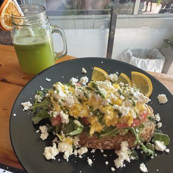 Sunny Eggs - Eggs, feta, and avocado toast - Juice Bars & Smoothies Near Me - Key West, Florida Sunny Eggs - Eggs, feta, and avocado toast - Juice Bars & Smoothies Near Me - Key West, Florida