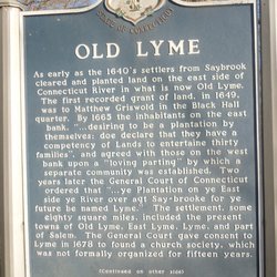 Old Lyme Historical Marker