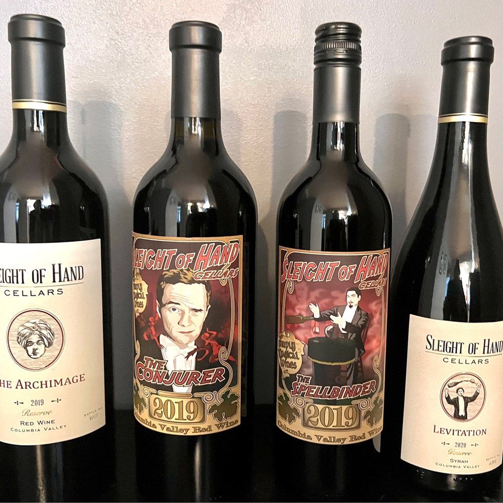 Sleight of Hand Cellars SODO - Fun wine labels - Wine Tasting Room Near Me - Seattle, Washington Sleight of Hand Cellars SODO - Fun wine labels - Wine Tasting Room Near Me - Seattle, Washington