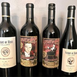 Sleight of Hand Cellars SODO - Fun wine labels