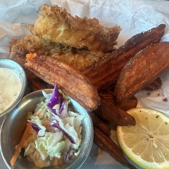 High Velocity - Fish and sweet potatoe chips - Sports Bars Near Me - Indianapolis, Indiana