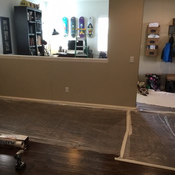 Wall Works - Before: open half wall  After: closed up with drywall! - Painters Near Me - Murrieta, California