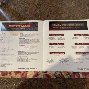 Lulu's Hot Oven - Menu - Pizza Near Me - South Jordan, Utah