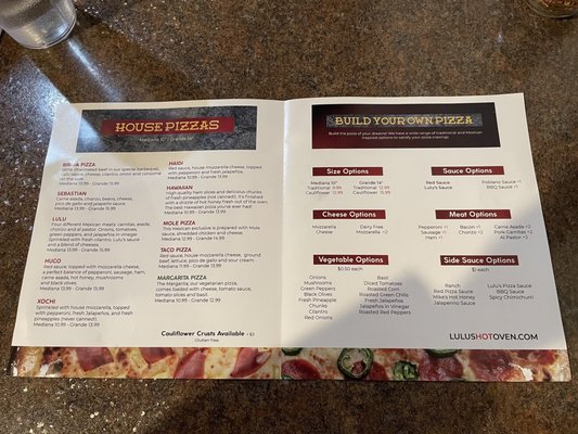 Menu photo 3 Lulu's Hot Oven South Jordan, UT