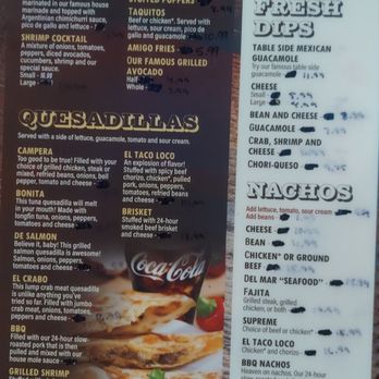 El Taco Loco - Menu 6.24 - Mexican Near Me - Virginia Beach, Virginia