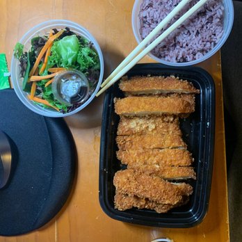 Hanok - Already downed the miso soup and started in on the chicken katsu. - Korean Near Me - Seattle, Washington
