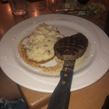Backwaters on Sand Key - Sirloin with garlic mashed potatoes. - Seafood Near Me - Clearwater Beach, Florida Backwaters on Sand Key - Sirloin with garlic mashed potatoes. - Seafood Near Me - Clearwater Beach, Florida
