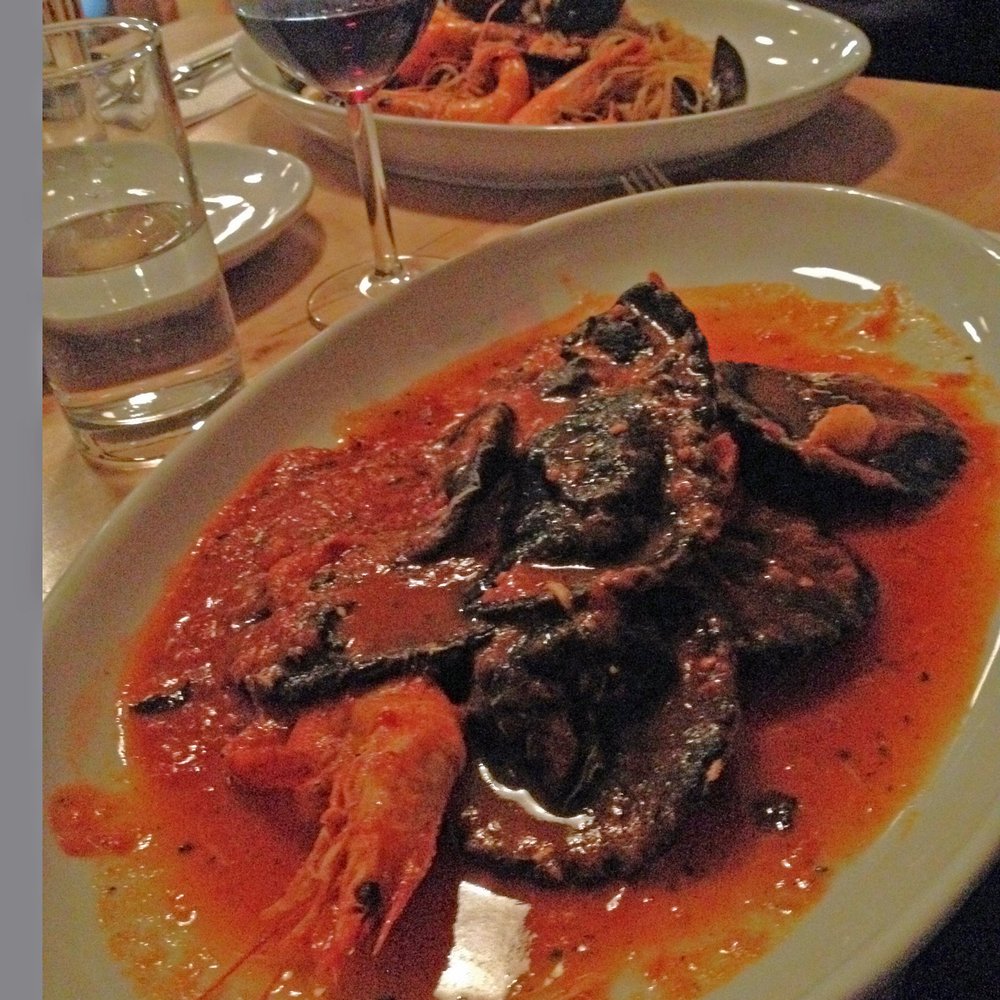 Nuraghe - Goooorgeous squid ink ravioli filled with crab. - Italian Near Me - London, XGL
