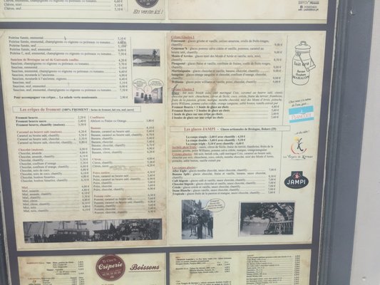 Menu photo 1 Crêperie Ty Clec'h Audierne, 29 Menu photo 1 Crêperie Ty Clec'h Audierne, 29