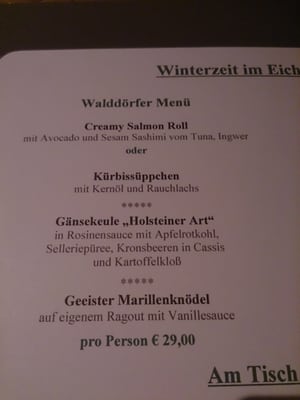 Menu photo 5 Eichenkrug Hamburg, HH
