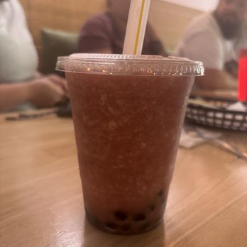 Food Lab - Strawberry smoothie with boba - Korean Near Me - Jeffersonville, Indiana