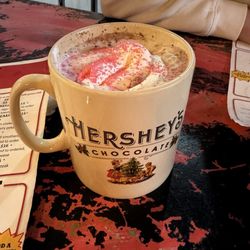 Huge hot chocolate but it's instant hot chocolate